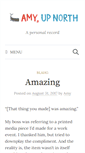 Mobile Screenshot of amyupnorth.com