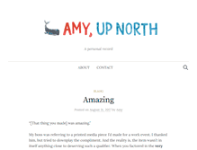 Tablet Screenshot of amyupnorth.com